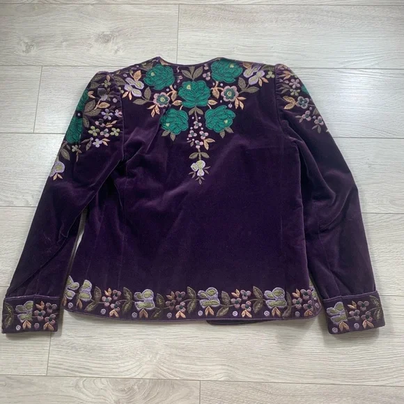 Oscar de la Renta Vintage Embroidered Blazer Jacket - Picture 6 of 16